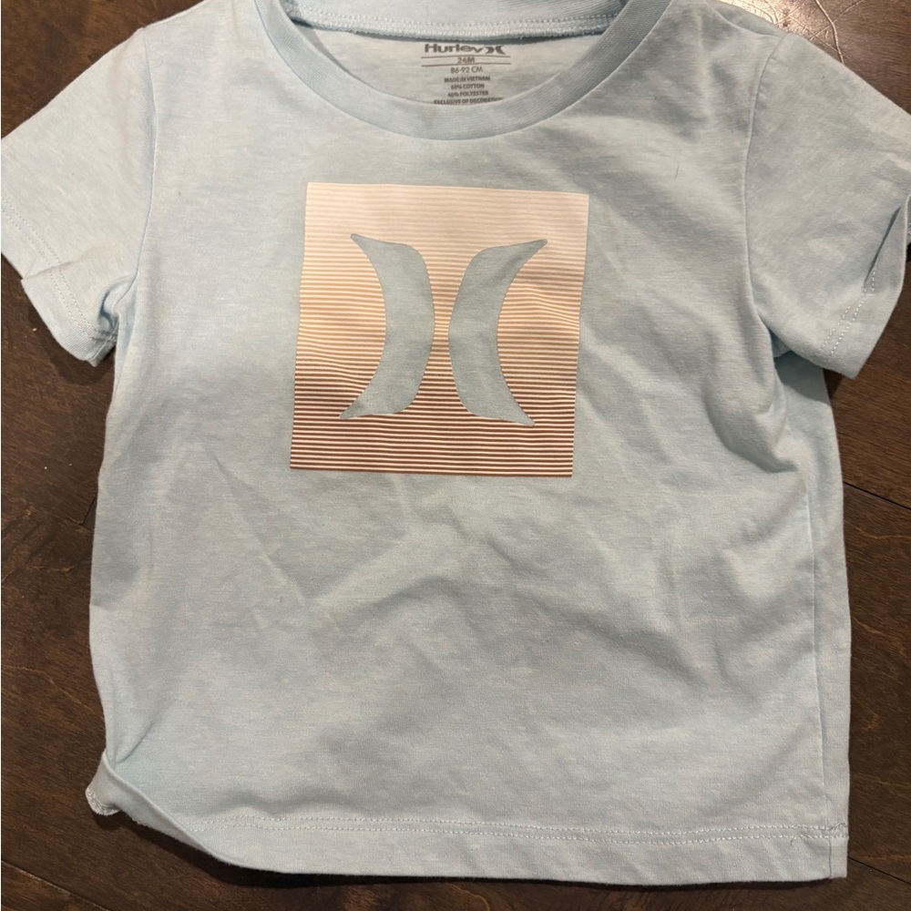 Hurley Kids Sky Blue Short Sleeve Tee